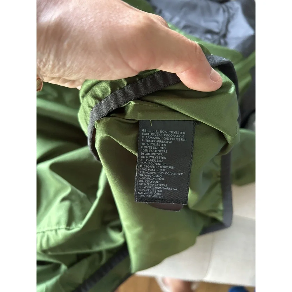 THE NORTH FACE Windwall Jacket Men L Color block Packable Half Zip Hike Trail